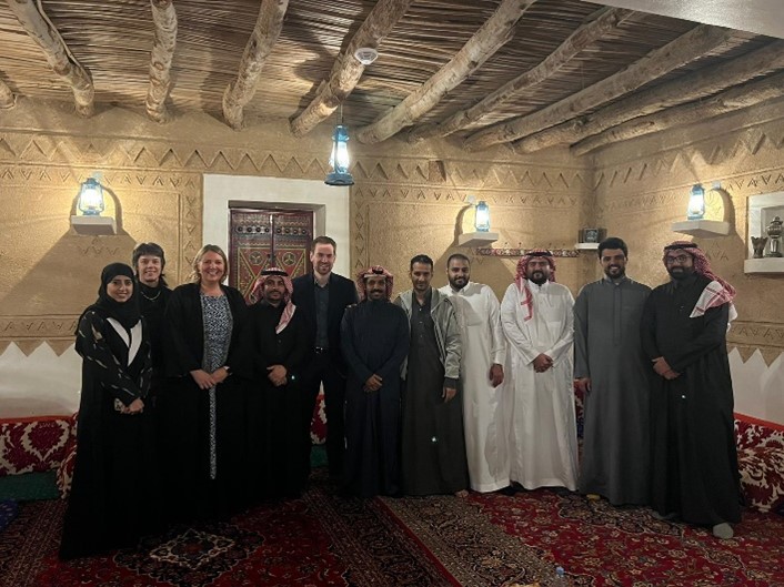 ENZ and Waikato Uni reps with Saudi alumni