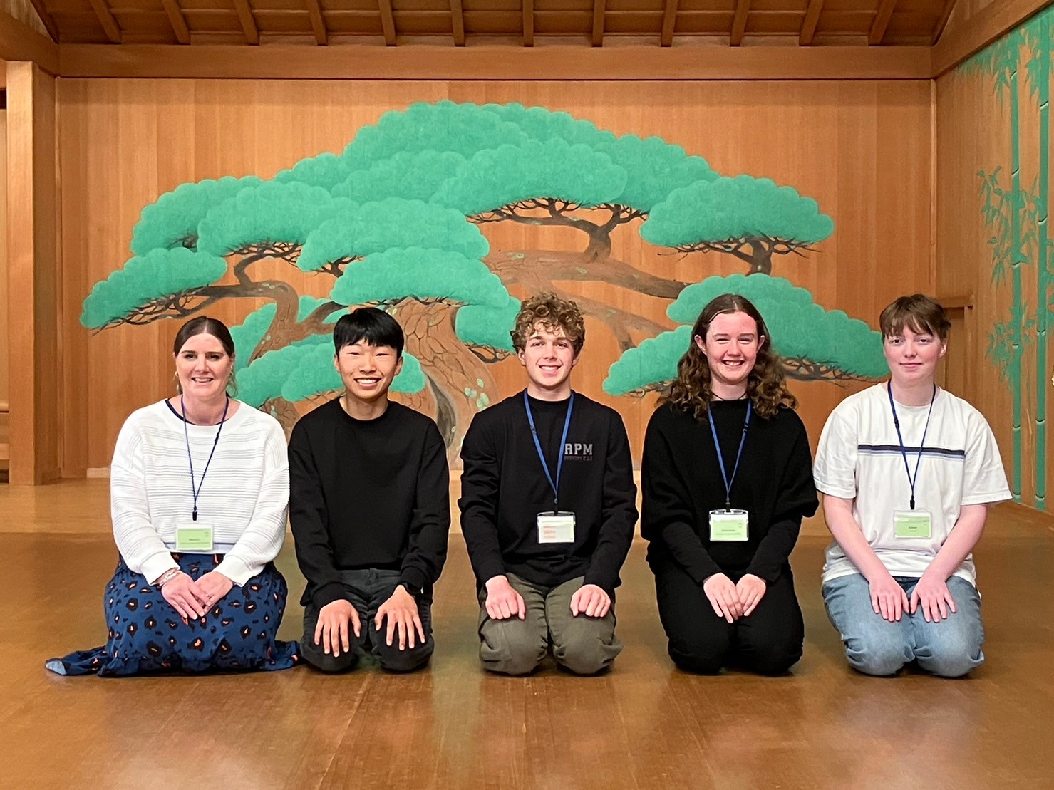 Group at Noh Theatre