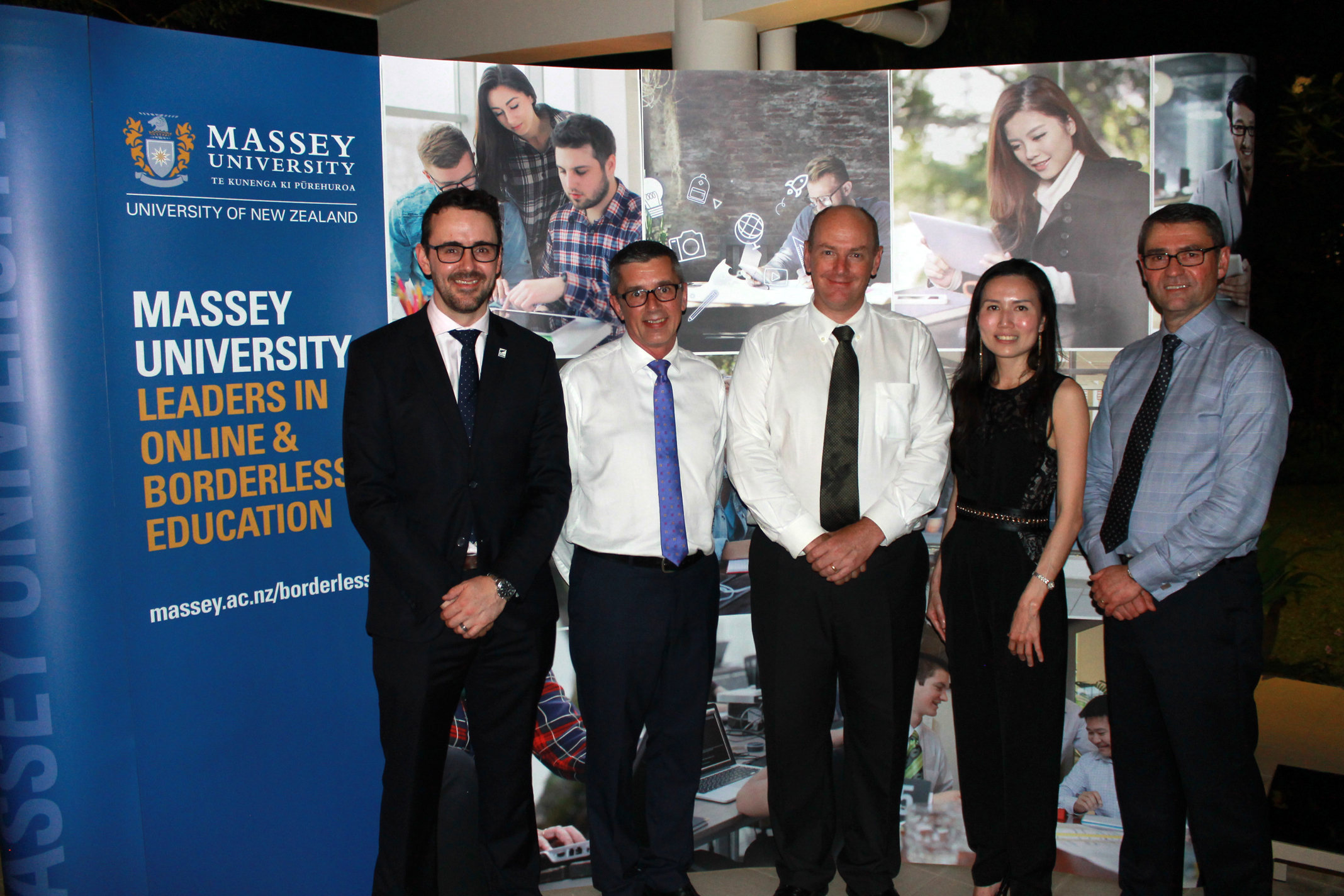 John Laxon Rob Stevens Jonathan Austin Jane Goh and Stuart Morriss at the launch event in Singapore